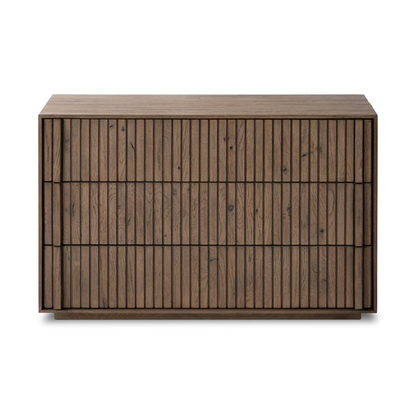 Leo Nightstand in Rustic Grey