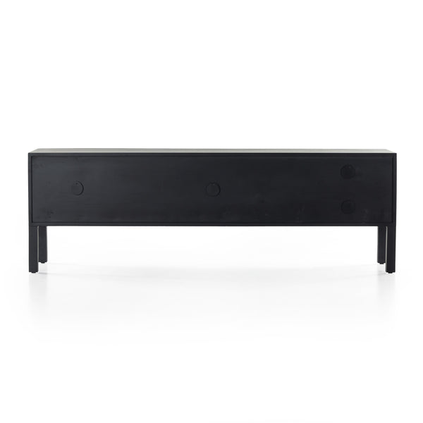 Isador Media Console In Black Wash Poplar