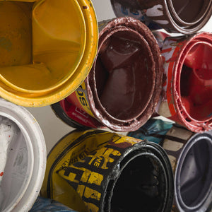 Paint Can Wall Art, Square, Assorted Colors, Large