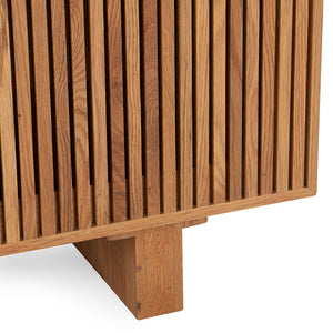 Roya Solid Wood 2Dr Cabinet - Tawny Brown