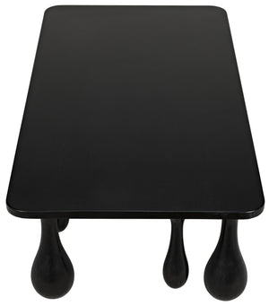 Drop Coffee Table, Hand Rubbed Black