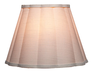 Scalloped 1-Light Wall Sconce, White Linen