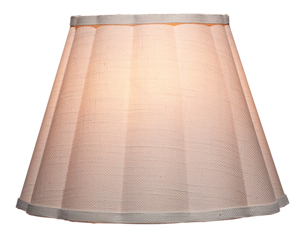 Scalloped 1-Light Wall Sconce, White Linen