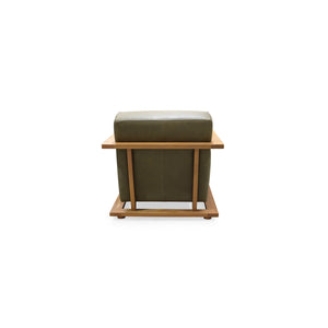 Moe's Eckersley Lounge Chair in Olive Leather