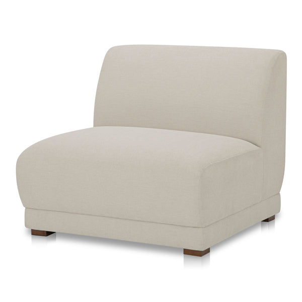 Moe's Fraser Slipper Chair Off White Upholstery
