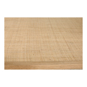 Moe's Harrington Natural Coffee Table with Cane Shelf