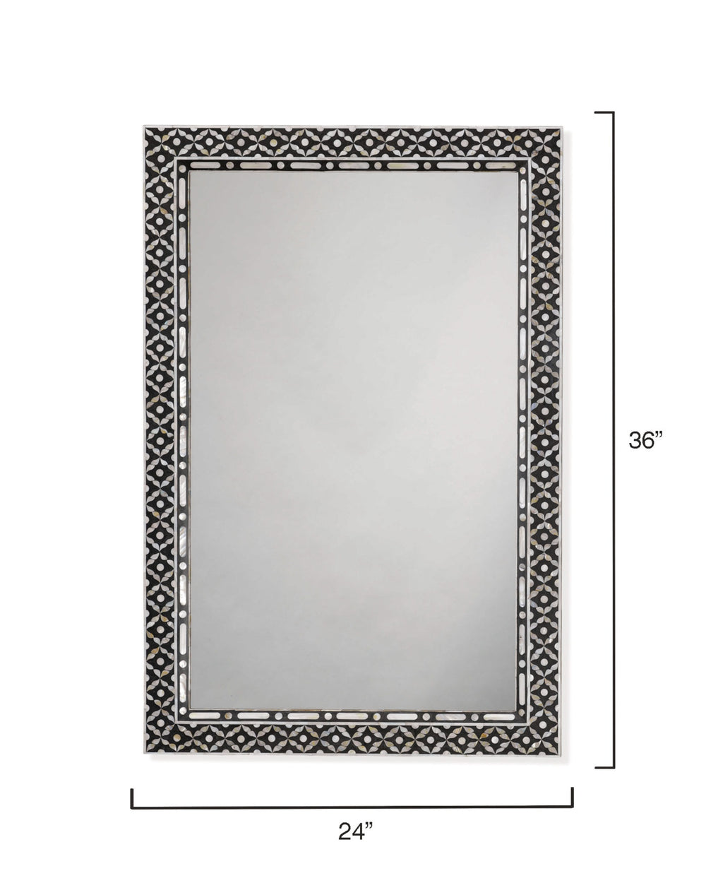 Evelyn Mother of Pearl Rectangle Wall Mirror