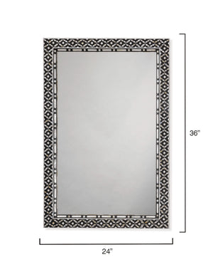 Evelyn Mother of Pearl Rectangle Wall Mirror