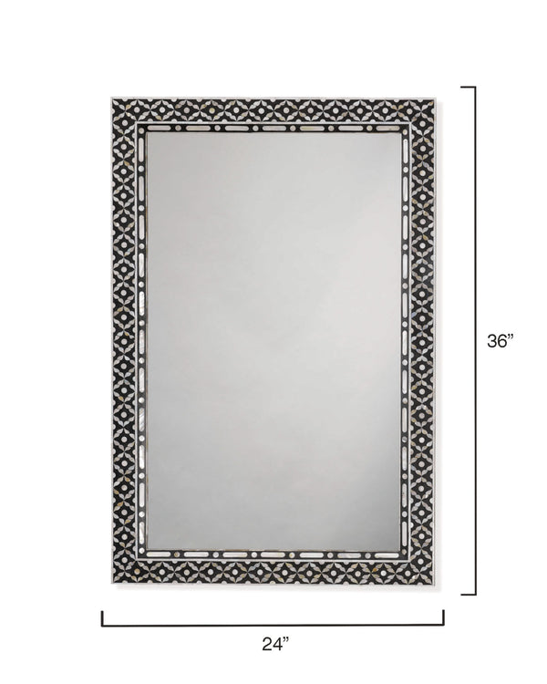 Evelyn Mother of Pearl Rectangle Wall Mirror