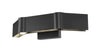 Arcano 3 Light Wall Sconce in Matte Black Finish
