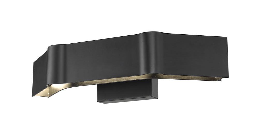 Arcano 3 Light Wall Sconce in Matte Black Finish