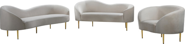 Bradford Sofa In Cream Velvet