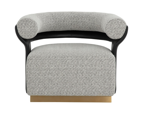 OLIDA SWIVEL LOUNGE CHAIR - HELIOS CHECK BLACK / NAPA BLACK