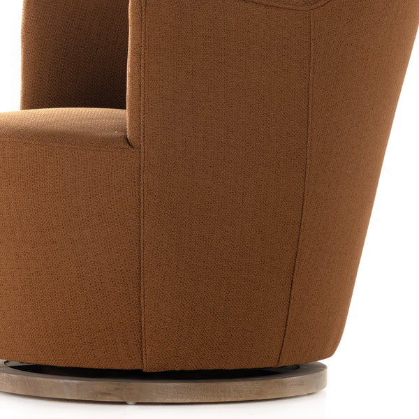 Aurora Swivel Chair In Patton Burnish