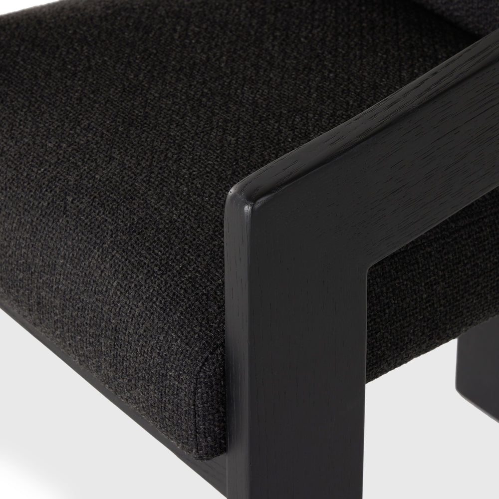 Roxy Dining Armchair In Gibson Black