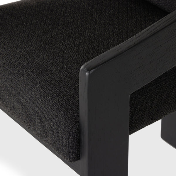 Roxy Dining Armchair In Gibson Black
