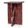 Moe's Blair Accent Table in Rosso Levanto Marble