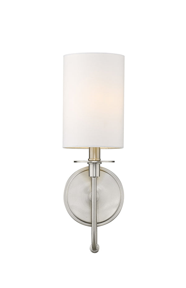 Ella 1 Light Wall Sconce in Brushed Nickel Finish