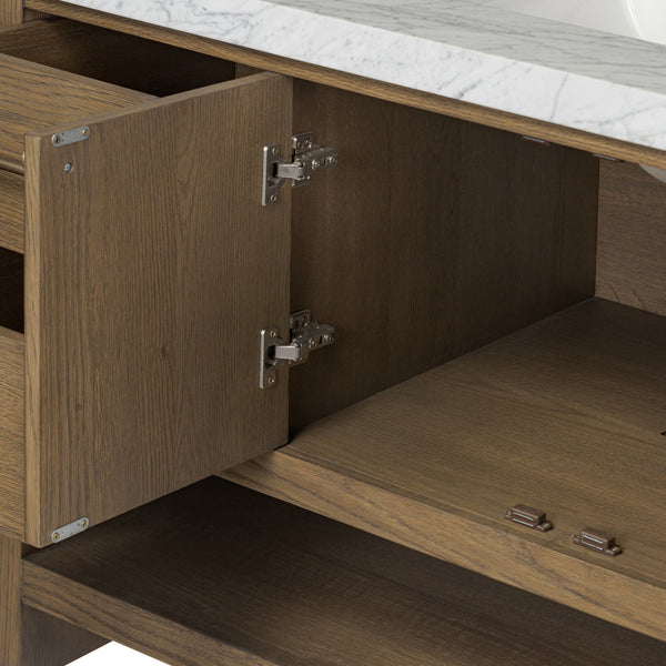 Anthem Single Wide Vanity - Washed Natural Veneer
