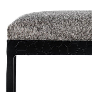 Classic Home Bose Hide Counter Stool with Iron Frame