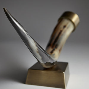 Valhalla Sculpture in Natural and Antique Brass