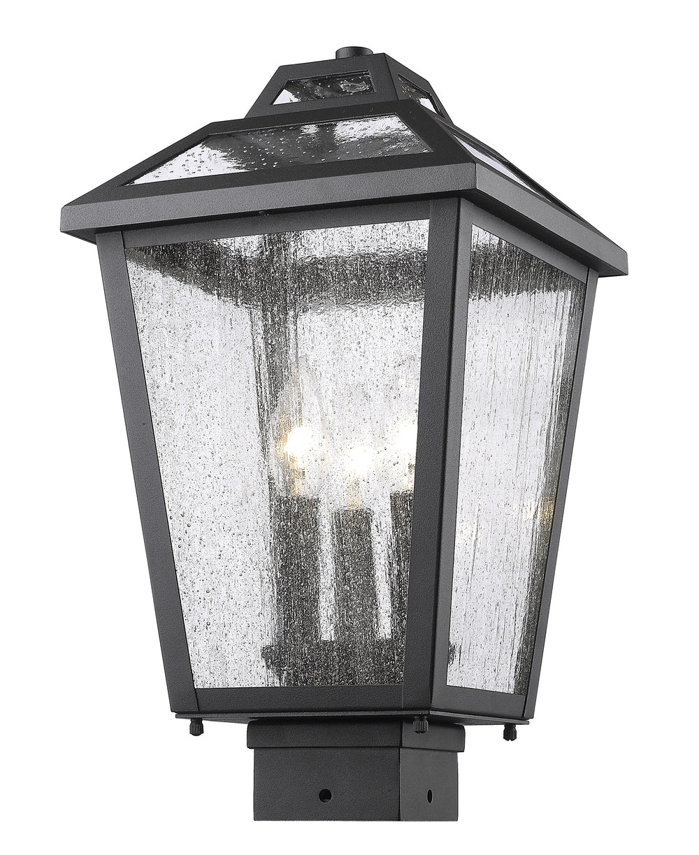 Bayland 3 Light Outdoor Post Mount Light in Oil Rubbed Bronze Finish