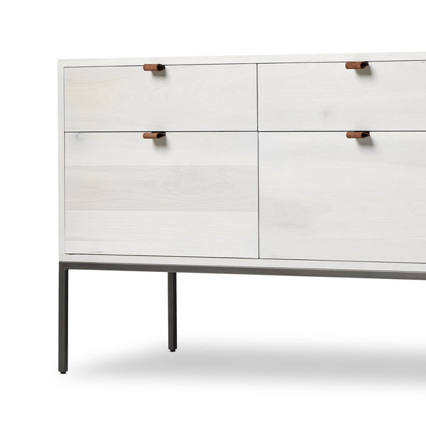 Trey Modular Wide Filing Cabinet in Dove'