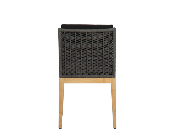 SORRENTO DINING CHAIR - NATURAL - ARASHI BLACK