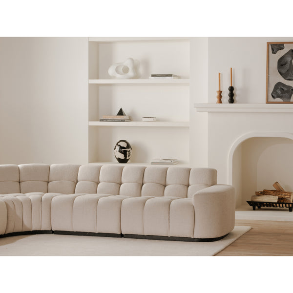 Moe's Roman L-Shaped Sectional in Beige
