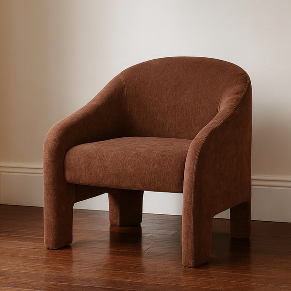 Moe's Tuva Accent Chair in Toffee Velvet