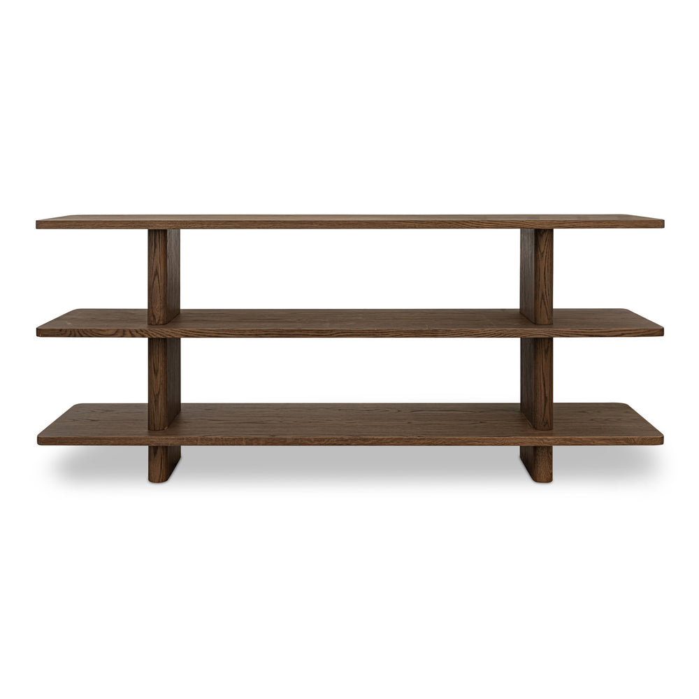 Casey Small Bookcase in Dark Brown Finish