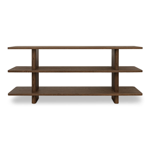 Casey Small Bookcase in Dark Brown Finish