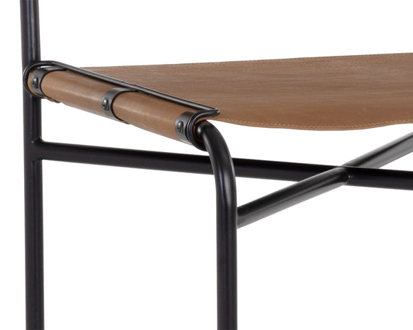 CORRIGAN BARSTOOL - COGNAC LEATHER