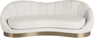 Jesse Sofa In Cream Velvet