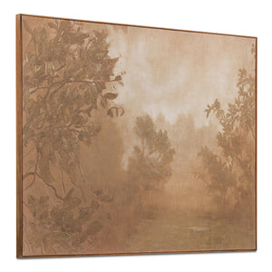 Moe's Fawn Framed Painting - Sepia Toned