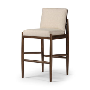 Costera Bar Stool In Antwerp Natural And Almond And Vintage Cross Woven Cane