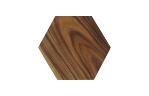 Honeycomb Side Table, Chamcha Wood, Medium