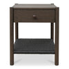 Millie Nightstand with Black Rope and Oak Legs