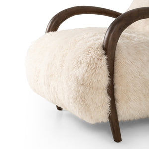 Sandro Chair - Champagne Mongolian Fur
