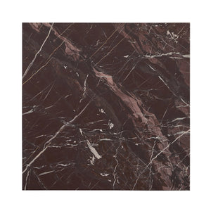 Bexly Marble Square End Table - Merlot