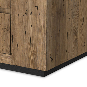 Abaso 6-Drawer Dresser In Rustic Wormwood Oak