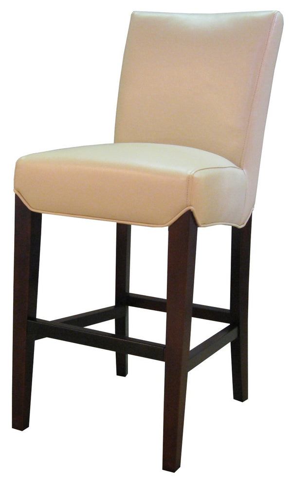 Milton Bonded Leather Counter Stool In Cream