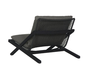 BARI LOUNGE CHAIR - CHARCOAL - GRACEBAY GREY
