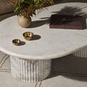 Oranda Coffee Table in Polished White