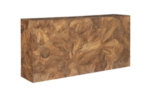 Teak Slice Console, Natural