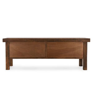 Lahey Solid Wood Console Table - Mission Brown