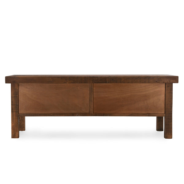 Lahey Solid Wood Console Table - Mission Brown