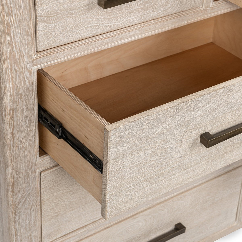 Westmont Solid Wood 9-Drawer Dresser - Creamwood