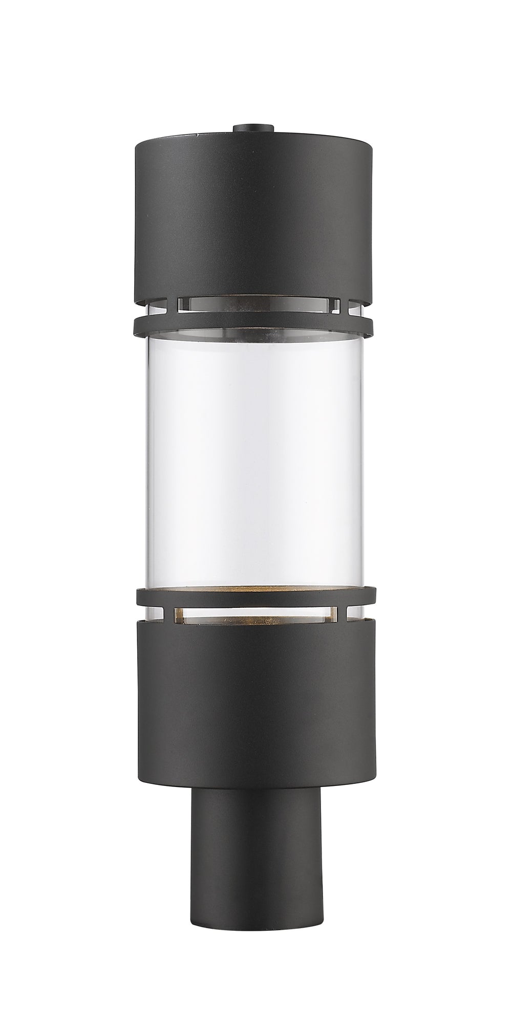 Luminata Outdoor LED Post Mount Light in Black Finish