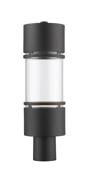 Luminata Outdoor LED Post Mount Light in Black Finish